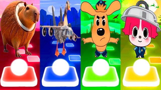 БУРБАЛОНИ ЛУЛИЛОЛИ 🆚 БОМБОМБИНИ ГУСИНИ 🆚 ШЕРИФ ЛАБРАДОР 🆚 ШЕРИФ ЛАБРАДОР | Tiles Hop №244