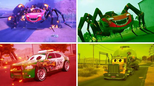 Молния Маккуин против Монстра-Паука Coffin Dance 🎶 Вирусный мем 2025 года