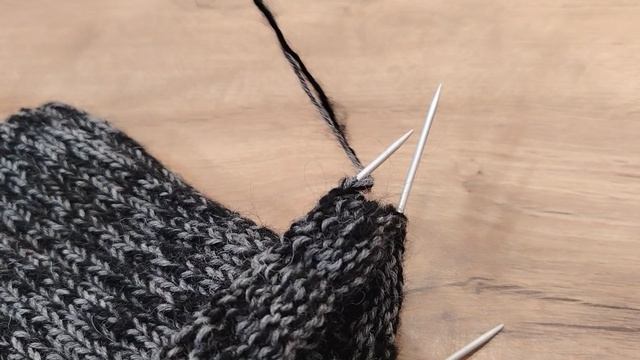 Вязальный блог : вяжем двойную пятку для носков.