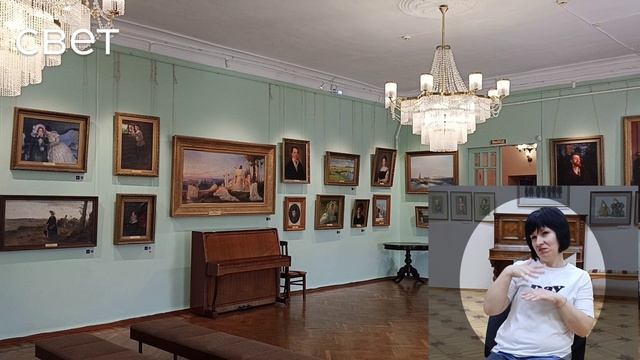 Экскурсия по залу "Картинная галерея" Острогожского историко-художественного музея им. И. Крамского