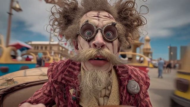 Twisted Theme Park Freak Show AI Short Video