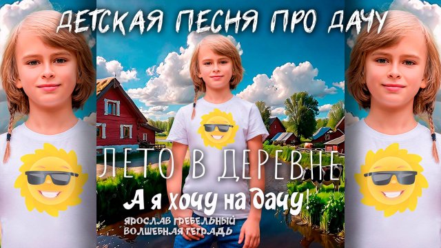 Волшебная тетрадь. А Я ХОЧУ НА ДАЧУ! Детская песня про каникулы на даче в деревне и летний отдых.
