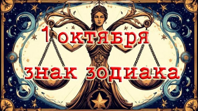 1 октября знак зодиака