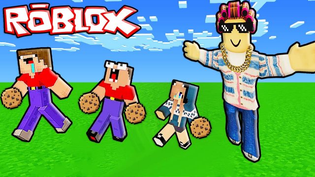 2 НУБА И ДЕВУШКА ПРО ПЫТАЮТСЯ УКРАСТЬ ПЕЧЕНЬЕ У ЗЛОЙ БАБКИ В РОБЛОКС