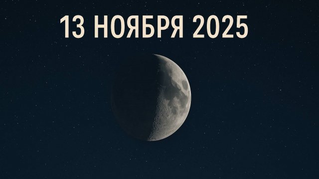 🌙 Лунный календарь на 13 ноября 2025 — убывающая Луна и день очищения и гармонии ✨