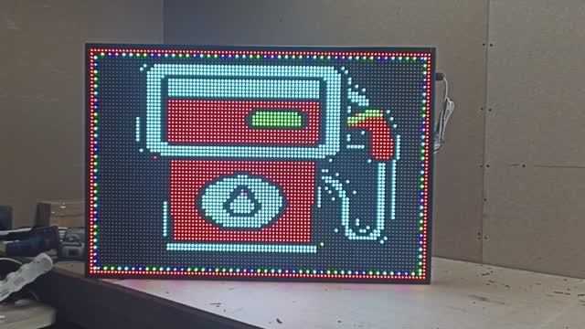 Бегущая строка для АЗС 99х67х5 см RGB wi-fi