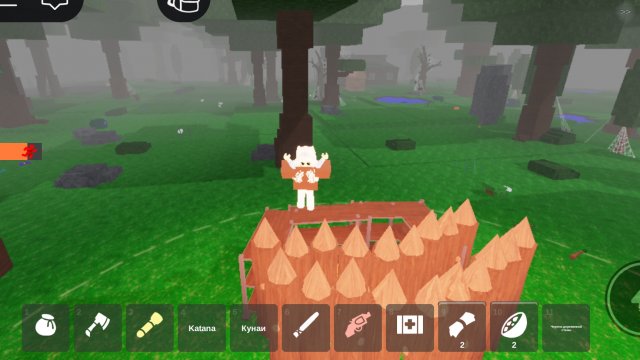 строю АФК базу в 99 ночей в лесу. видео от огненый шар