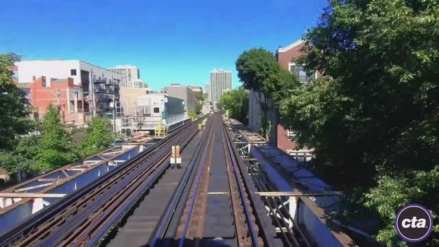 ПРЕВЬЮ: Прокатитесь по фиолетовой ветке надземного метро Чикаго в ускоренном режиме! :)