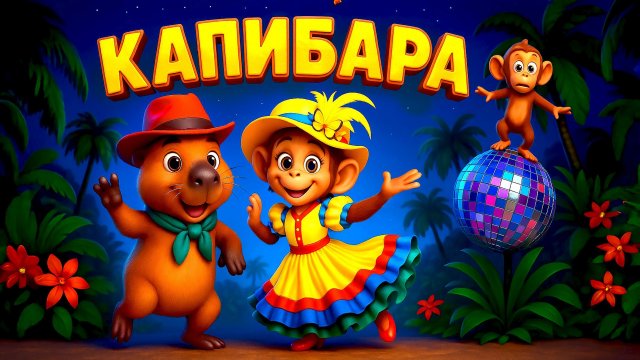 Капибара - зажигательный детский мультфильм | Наталия Лансере