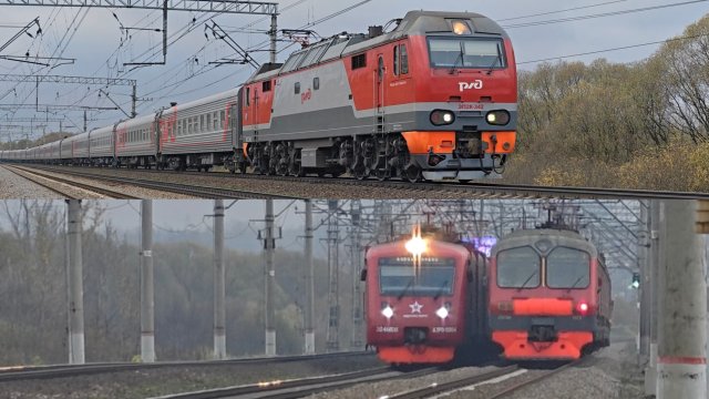 тройное комбо! ЭП2К-342 с поездом №137 Москва–Саратов, неожиданная ЭД4М-0113 и ЭД4МК-АЭРО-0004