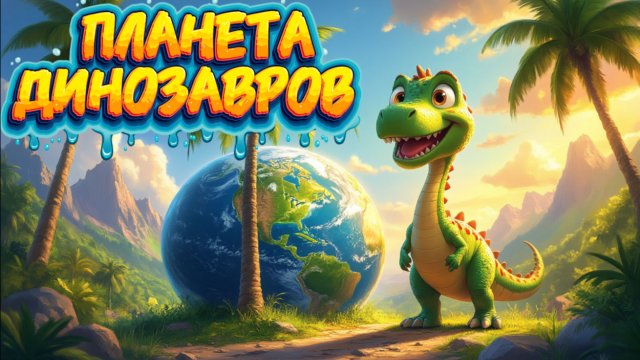 Планета Динозавров , мультфильмы про динозавров для детей