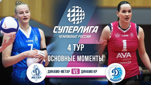 Динамо-Метар - Динамо Краснодар | 4 тур | Основные моменты | Суперлига 2025-2026