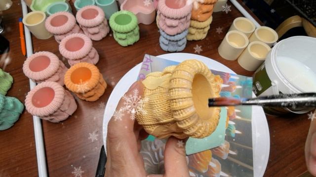 Покрытие лаком изделия из гипса. Ручная работа.