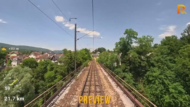 🚄 4К SmartTV ➤ Поездка из Экс-ле-Бен → Анси (Франция, июнь 2025), вид машиниста поезда!