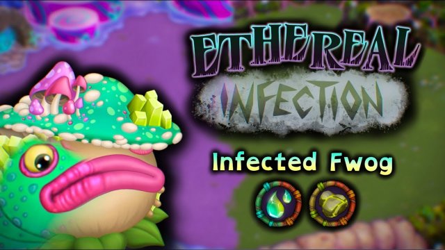 Лягашка - Эфирная Инфекция (Зеркальный Остров Растений) - My Singing Monsters (Мои Поющие Монстры)