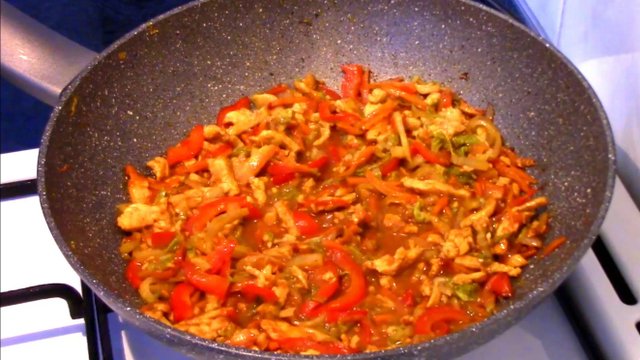 Индейка карри.