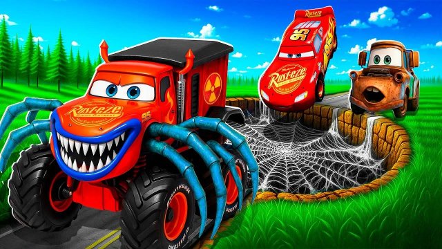 Машинки летают и прыгают! Развивающие мультики Машины помощники. Мультфильмы про машинки