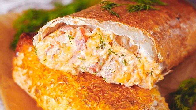 РУЛЕТ ИЗ ЛАВАША В ДУХОВКЕ 😋👍