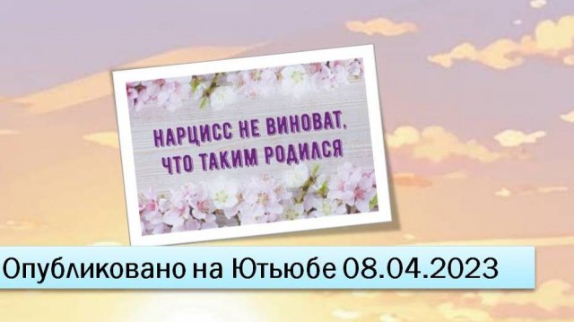 Нарцисс не виноват, что таким родился (фрагменты эфира от 08.04.2023)