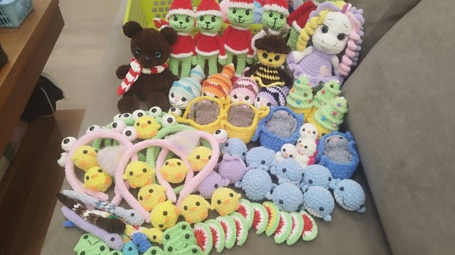 Мои работы с 19-25.10.2025, марафоны и много новогодних игрушек