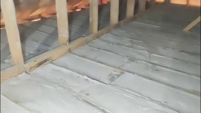 Утепление перекрытия пенобетоном D200. Результат.