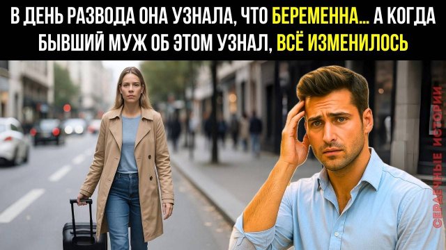 В день развода она узнала, что беременна… А когда бывший муж об этом узнал, всё изменилось