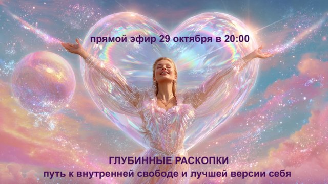 прямой эфир « Глубинные раскопки — путь к внутренней свободе и лучшей версии себя».