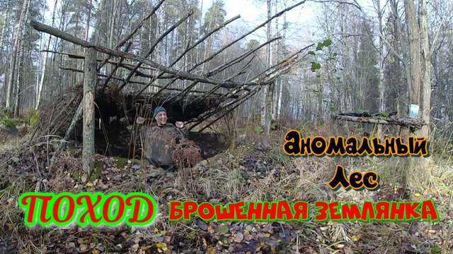 Поход Брошеная землянка Аномальный лес