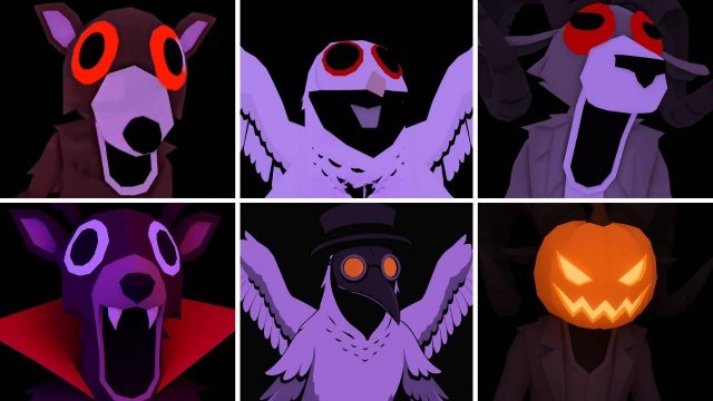 99 ночей в лесу - ОЛЕНЬ-ГУНН ПРОТИВ ОЛЕНЯ-ВАМПИРА, ОЛЕНЬ-СОВА, ОЛЕНЬ-РАМ  / jumpscare-Roblox