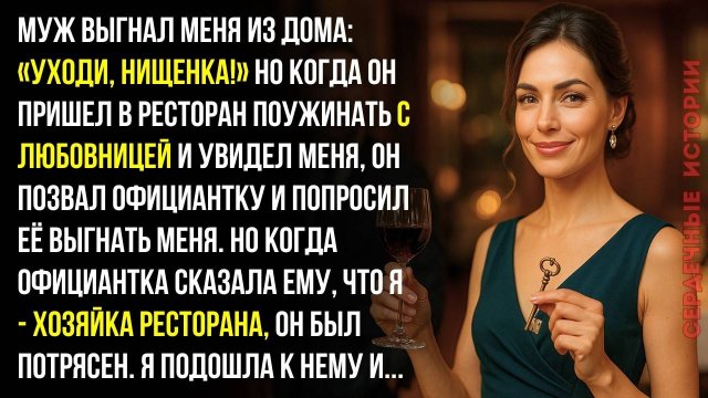 Муж выгнал меня со словами «Уходи, нищенка!» — а уже через пару месяцев я владела лучшим рестораном
