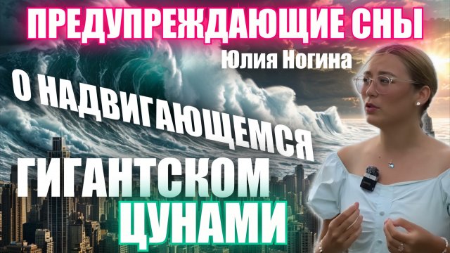 ПРЕДУПРЕЖДАЮЩИЕ СНЫ О НАДВИГАЮЩЕМСЯ ЦУНАМИ 🌊 Юлия Ногина