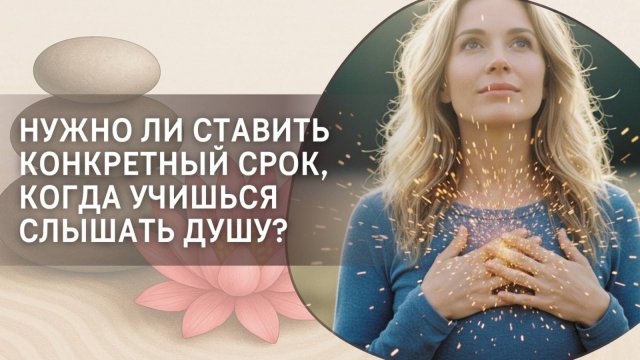 Нужно ли ставить конкретный срок, когда учишься слышать Душу?