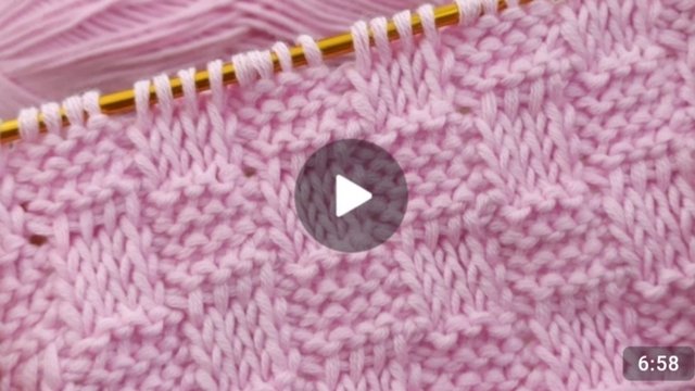 Узор крючком в тунисской технике вязания 🙂 #тунисскоевязание #всевжизнисвязано #вязаниекрючком