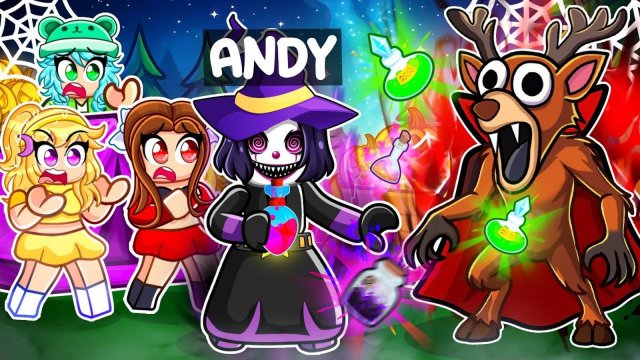 Я притворилась ВЕДЬМОЙ в игре 99 ночей в лесу в РОБЛОКС