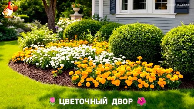 Цветы на участке и во дворе как красиво посадить фото идеи для вдохновения (156)