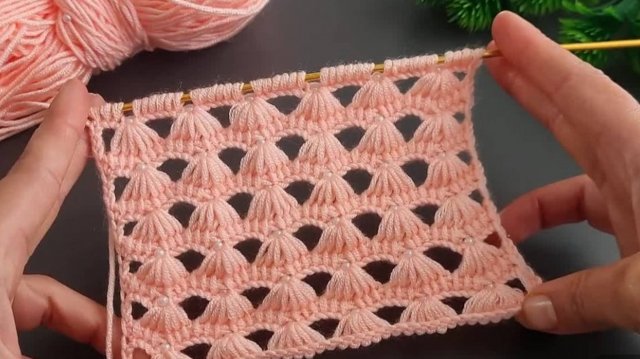 Узор крючком в тунисской технике вязания 🙂 #тунисскоевязание #всевжизнисвязано #вязаниекрючком