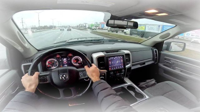 2017 DODGE RAM 1500 3.6L POV TEST DRIVE