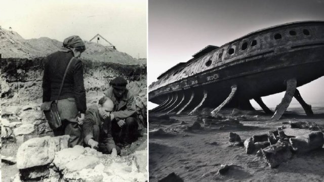 Летающее судно из Атлантиды найдено в 1949 году.