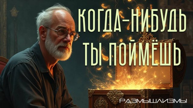 КОГДА-НИБУДЬ ТЫ ПОЙМЁШЬ... #размышлизмы