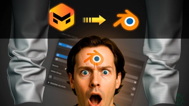 Ретопология вещей в Blender3D из Marvelous Designer для детализации в zbrush