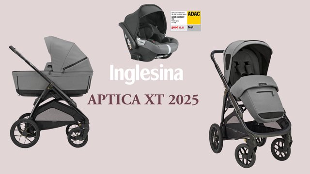 Inglesina APTICA XT — итальянская коляска 3-в-1 (доступна и как 2-в-1)