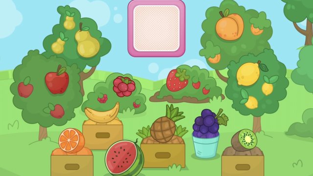 Учим название фруктов для детей 0-3 лет