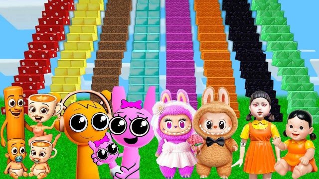 ВЫБЕРИ ДЛИННОЕ ИСПЫТАНИЕ ДЛЯ ВЫЖИВАНИЯ ЛАБУБУ И ЛЕДИ БАГ В МАЙНКРАФТ