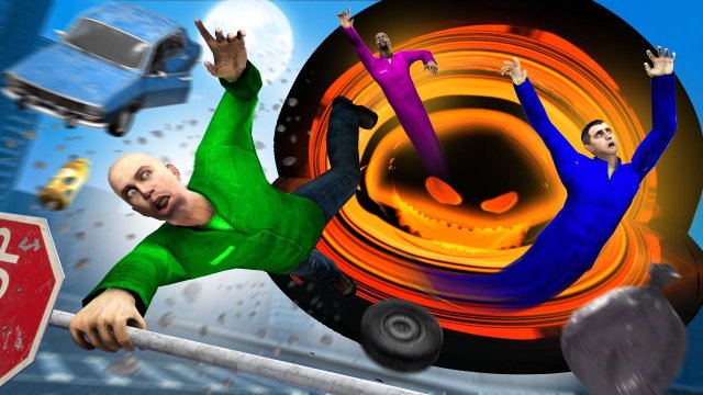 ЧЕРНАЯ ДЫРА ЗАСОСАЛА ЗЕМЛЮ! СТРАШНАЯ ЧЕРНАЯ ДЫРА ОХОТИТСЯ НА НАС! УГАР И БЕЗУМИЕ В Garry`s Mod