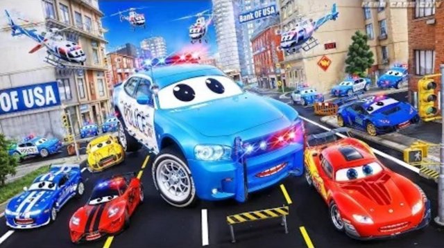 Гигантская полицейская машина против спортивных автомобилей "Дорожная ярость": часть 1 решающей битв