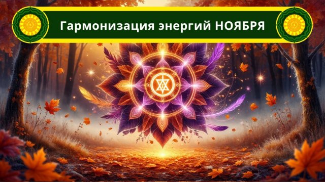 Гармонизация энергий НОЯБРЯ 2025г