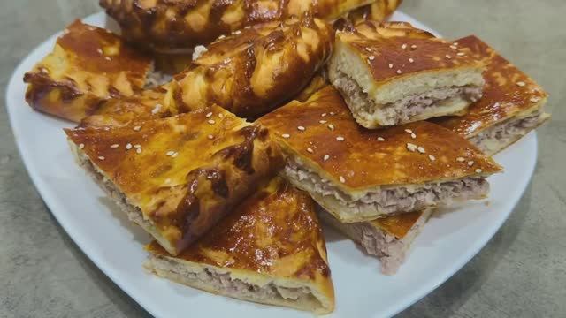 Пирог с фаршем в духовке / Рецепт пышного пирога с фаршем на кефире - сытно и вкусно + рецепт теста