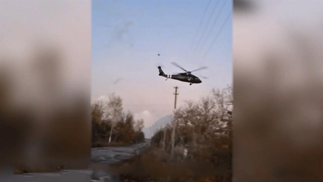 Появились кадры провальной высадки спецназа ВСУ с вертолета в Красноармейске