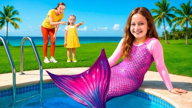 Русалка и тайна чистого бассейна