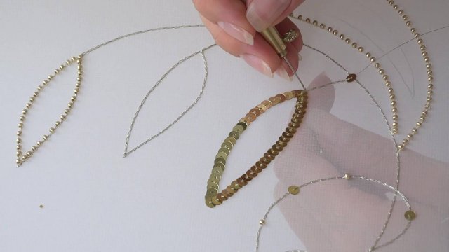 Базовая программа вышивки с использованием люневильсого крючка в индийской и французской техниках